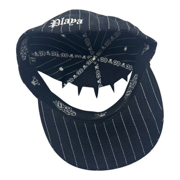 PLAYA Silver Diamonds Black Cool Curved Brim TruckerHat Baseball Cap Unisex - Picture 3 of 5